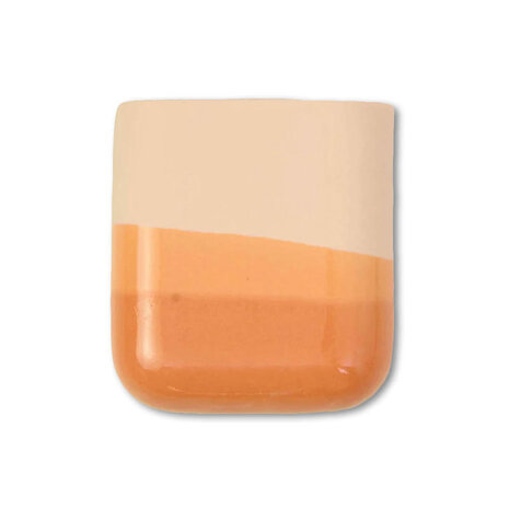 Studio Harm en Elke Studio Harm en Elke - dip wall vase short - orange 054