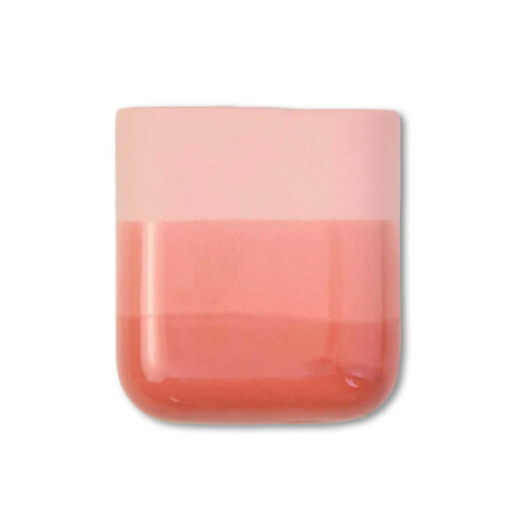 Studio Harm en Elke Studio Harm en Elke - dip wall vase short - red 059 Studio Harm en Elke Studio Harm en Elke - dip wall vase short - red 059