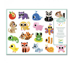 Djeco Djeco - grote stickers - babydieren