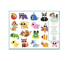 Djeco Djeco - grote stickers - babydieren Djeco Djeco - grote stickers - babydieren