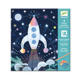 Djeco Djeco - kraskaarten iriserend - ruimte missie