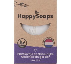 HappySoaps Happysoaps - gezichtsreiniger - lavendel - 70 gram