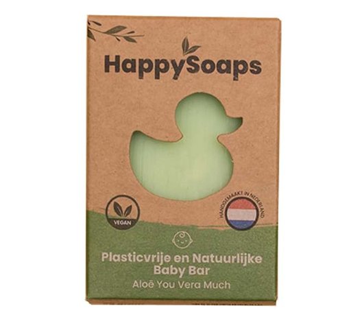 HappySoaps Happysoaps - baby shampoo & body wash bar - aloe you vera much HappySoaps Happysoaps - baby shampoo & body wash bar - aloe you vera much