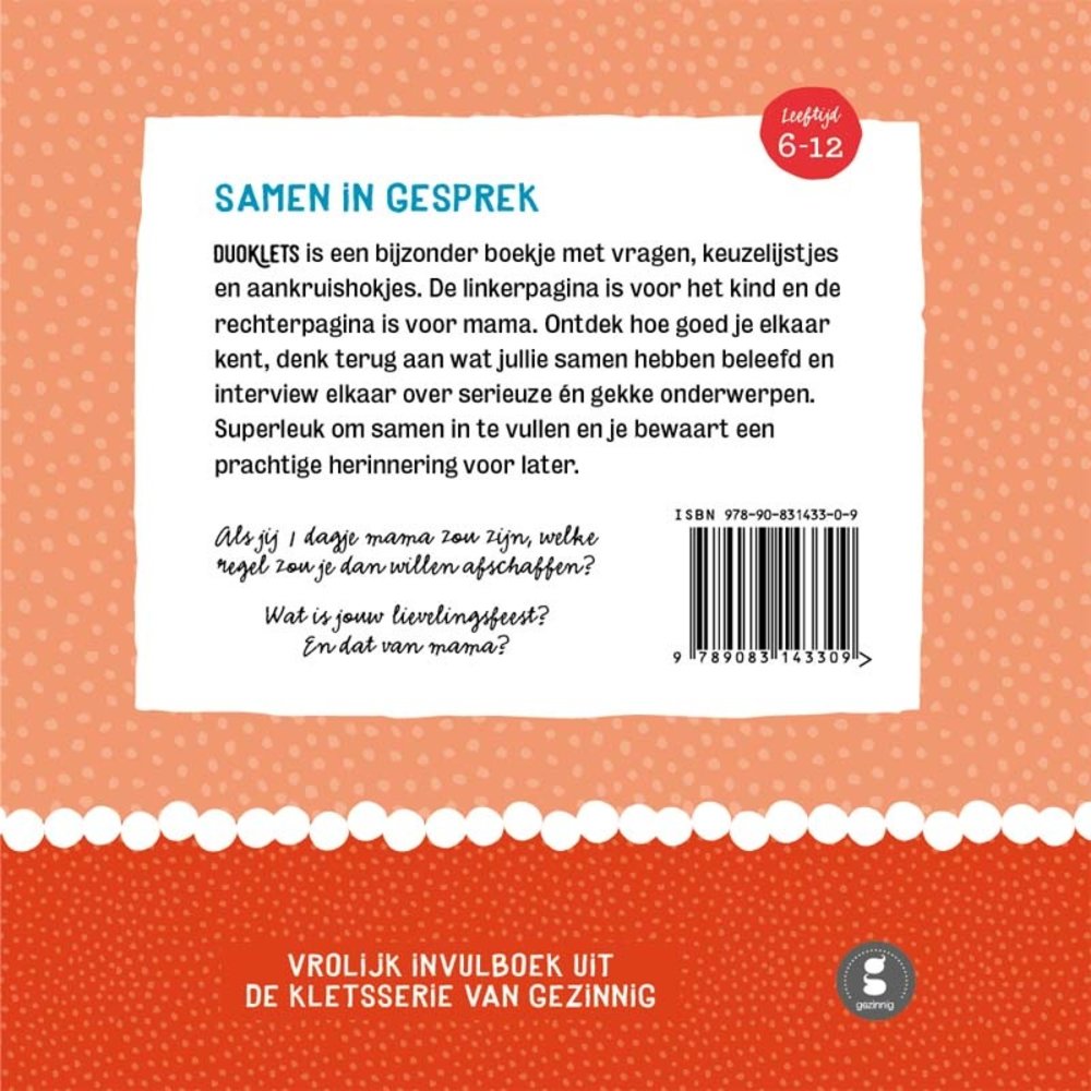 Gezinnig Gezinnig - duo klets mama Gezinnig Gezinnig - duo klets mama