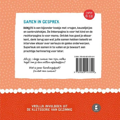 Gezinnig Gezinnig - duo klets mama Gezinnig Gezinnig - duo klets mama