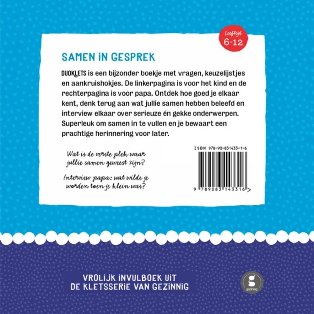 Gezinnig Gezinnig - duo klets papa Gezinnig Gezinnig - duo klets papa