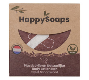 HappySoaps Happysoaps - body lotion bar - sweet sandalwood HappySoaps Happysoaps - body lotion bar - sweet sandalwood