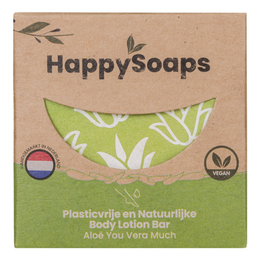 HappySoaps Happysoaps - body lotion bar - aloe you vera much HappySoaps Happysoaps - body lotion bar - aloe you vera much