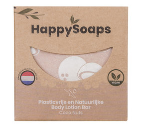 HappySoaps Happysoaps - body lotion bar - coconuts HappySoaps Happysoaps - body lotion bar - coconuts