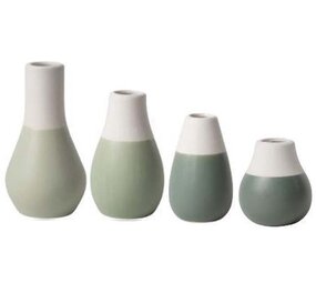 Räder Rader - mini vaasjes - pastel groen (set van 4)