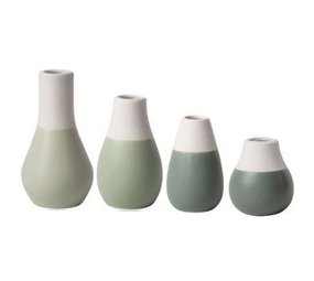 Räder Rader - mini vaasjes - pastel groen (set van 4) Räder Rader - mini vaasjes - pastel groen (set van 4)