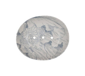 Tranquillo Tranquillo - zeepbakje - floral grijs