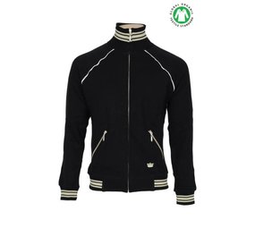 King Louie King Louie - jacket raglan heavy sweat - black King Louie King Louie - jacket raglan heavy sweat - black