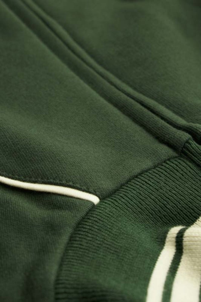 King Louie jacket raglan heavy sweat forest green Hoge Ramen