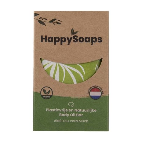HappySoaps Happysoaps - natuurlijke body oil bar - aloë you vera much HappySoaps Happysoaps - natuurlijke body oil bar - aloë you vera much