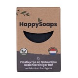 HappySoaps Happysoaps - gezichtsreiniger - houtskool en eucalyptus - 70 g HappySoaps Happysoaps - gezichtsreiniger - houtskool en eucalyptus - 70 g