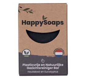 HappySoaps Happysoaps - gezichtsreiniger - houtskool en eucalyptus - 70 g