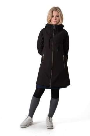 Danefae Danefae - danejane softshell regenjas - zwart 2 Danefae Danefae - danejane softshell regenjas - zwart 2
