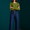King Louie King Louie - high waist pocket pants golden denim - indigo blue King Louie King Louie - high waist pocket pants golden denim - indigo blue