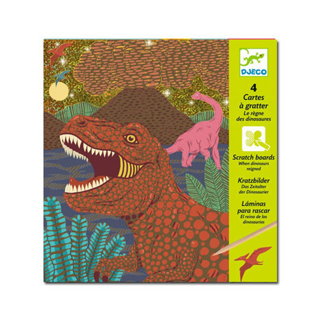 Djeco Djeco - kraskaarten - dinosaurussen Djeco Djeco - kraskaarten - dinosaurussen