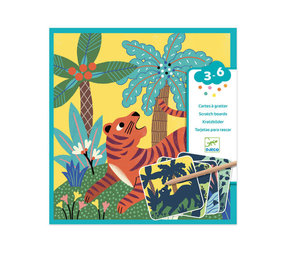 Djeco Djeco - kraskaarten - grote dieren Djeco Djeco - kraskaarten - grote dieren