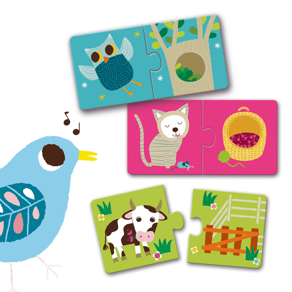 Djeco Djeco - duo puzzel - habitat Djeco Djeco - duo puzzel - habitat