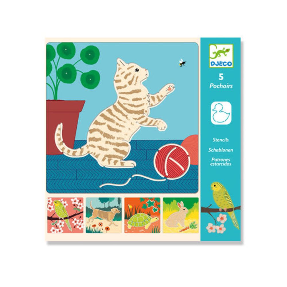 Djeco Djeco - sjablonen - kleine vriendjes Djeco Djeco - sjablonen - kleine vriendjes