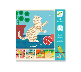 Djeco Djeco - sjablonen - kleine vriendjes Djeco Djeco - sjablonen - kleine vriendjes