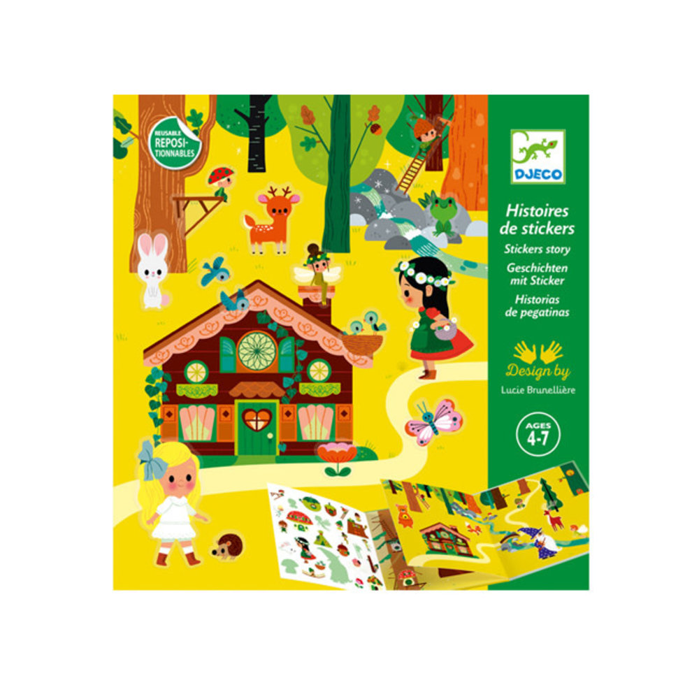 Djeco Djeco - stickerverhalen - sprookjesbos Djeco Djeco - stickerverhalen - sprookjesbos