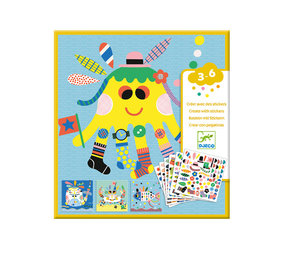 Djeco Djeco - stickers plakken - zeedieren Djeco Djeco - stickers plakken - zeedieren