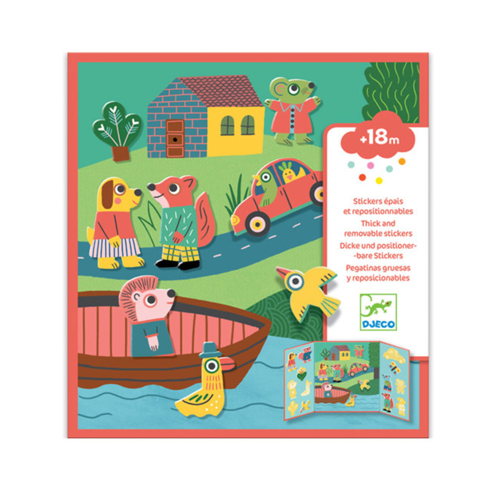 Djeco Djeco - herbruikbare stickers - dieren