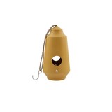 Point Virgule Point Virgule - bamboevezel vogelhuisje (lang) - okergeel Point Virgule Point Virgule - bamboevezel vogelhuisje (lang) - okergeel