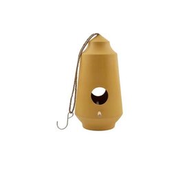 Point Virgule Point Virgule - bamboevezel vogelhuisje (lang) - okergeel