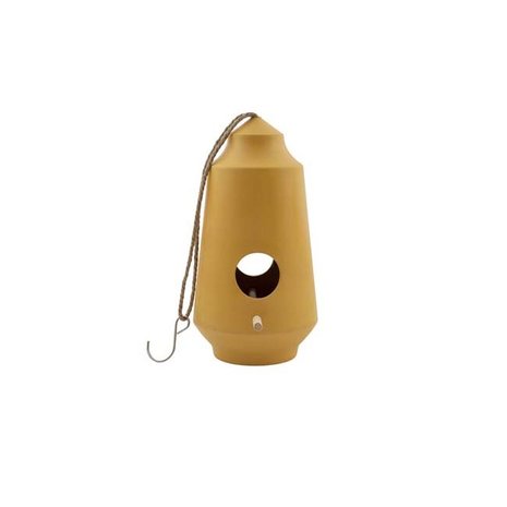 Point Virgule Point Virgule - bamboevezel vogelhuisje (lang) - okergeel