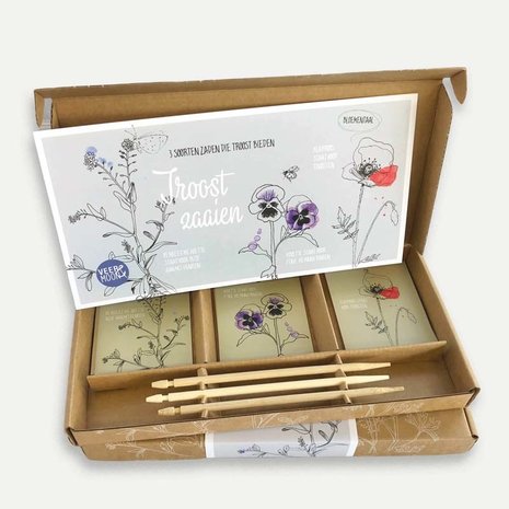 Veer & Moon Veer & Moon - cadeaudoosje - troost zaaien Veer & Moon Veer & Moon - cadeaudoosje - troost zaaien