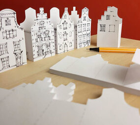 Piet Design Piet design - memoblokjes - grachtenhuizen