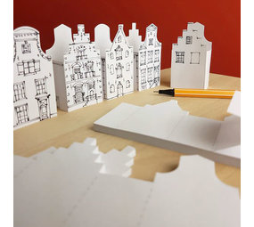 Piet Design Piet design - memoblokjes - grachtenhuizen Piet Design Piet design - memoblokjes - grachtenhuizen