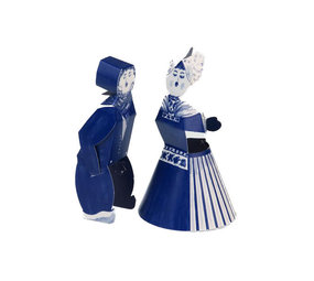 Piet Design Piet design - vouwkaart - kussend paar m/v Piet Design Piet design - vouwkaart - kussend paar m/v