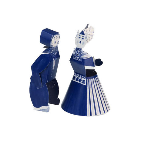 Piet Design Piet design - vouwpakket kussend paar - m/v Piet Design Piet design - vouwpakket kussend paar - m/v