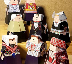 Piet Design Piet design - vouwpakket - nederlandse streekdrachten