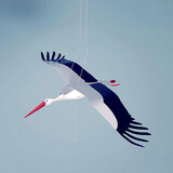 Piet Design Piet design - vouwkaart - ooievaar