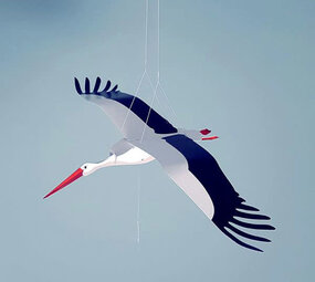 Piet Design Piet design - vouwkaart - ooievaar