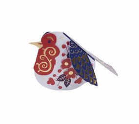 Piet Design Piet design - vouwkaart - roodborstje imari