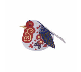 Piet Design Piet design - vouwkaart - roodborstje imari Piet Design Piet design - vouwkaart - roodborstje imari