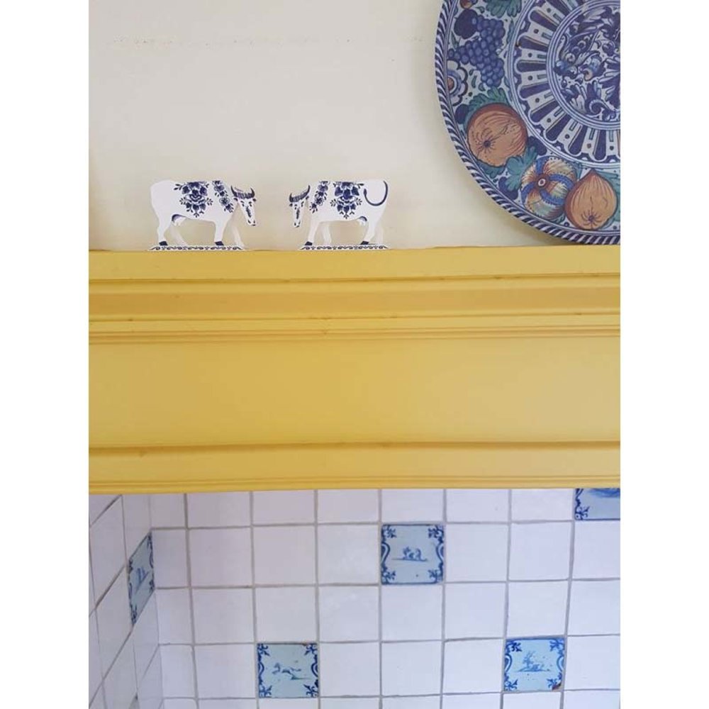 Piet Design Piet design - vouwpakket koeien - delfts blauw Piet Design Piet design - vouwpakket koeien - delfts blauw