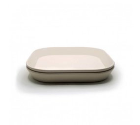 Mushie Mushie - plates square - ivory (set van 2) Mushie Mushie - plates square - ivory (set van 2)