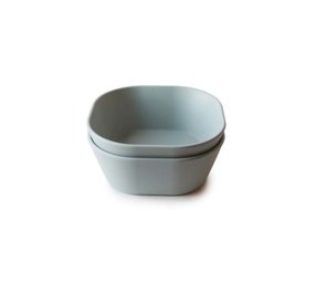Mushie Mushie - bowl square - sage (set van 2) Mushie Mushie - bowl square - sage (set van 2)