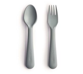 Mushie Mushie - vork & lepel - sage