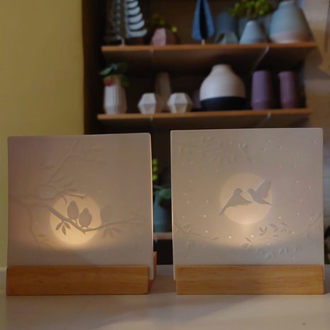 Invotis Invotis - waxinelichtje - birds on a tree Invotis Invotis - waxinelichtje - birds on a tree