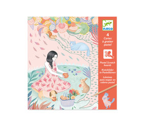 Djeco Djeco - kraskaarten pastel - picknick Djeco Djeco - kraskaarten pastel - picknick